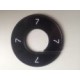 Maatring 9cm zwart/wit 